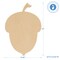 Acorn Shape Wood Cutout, Multiple Sizes, Unfinished for Autumn Crafts | Woodpeckers